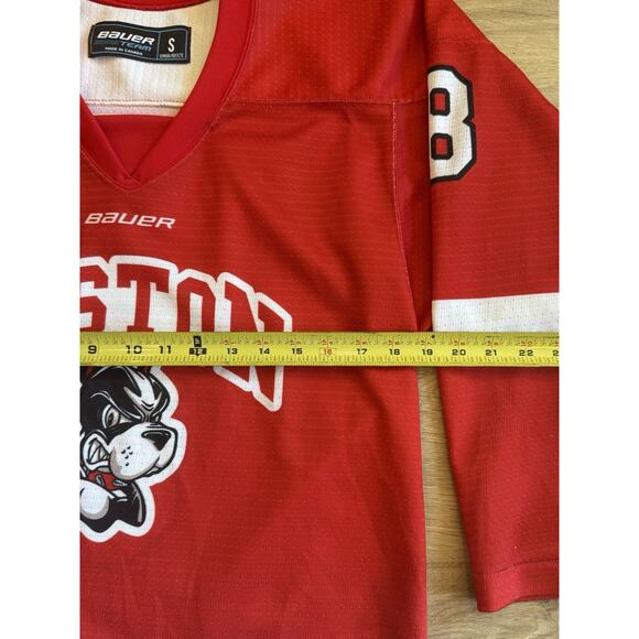 NCAA Boston University Terriers Red Hockey Jersey #8 Adam’s Size Small - Picture 6 of 9